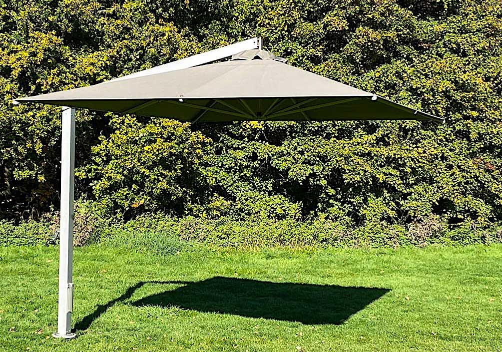 Strong sturdy cantilever parasols commercial grade by Aztec Umbrellas