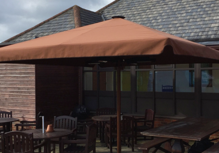 Golf Club Umbrella Parasol Big Brown outdoor golf club umbrella