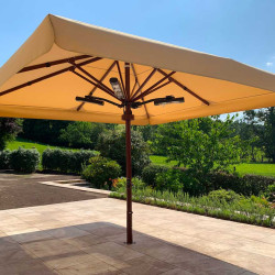 Huge Aztec Umbrella Huge Umbrella Parasol in beautiful garden