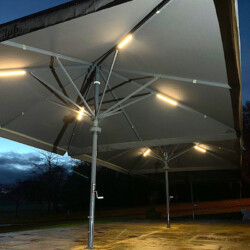Our high quality Aztec Umbrellas are ideal for golf clubs and sporting venues Well designed and manufactured parasols at a golf club